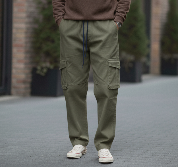 PREMIUM 6 POCKET bagg CARGO PENTS FOR MEN-RARE N FITS (GREY)