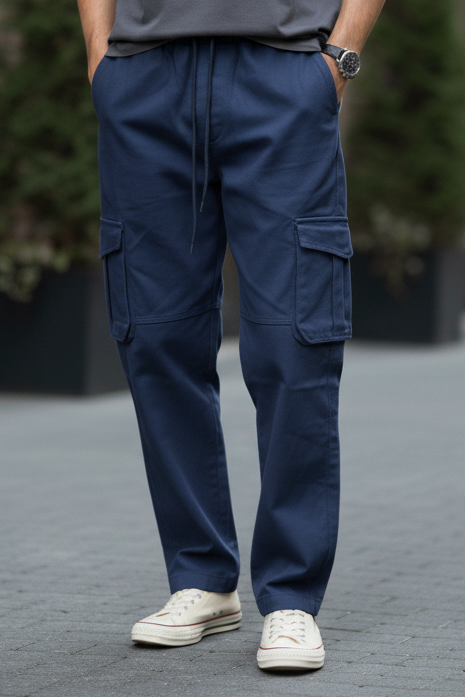 PREMIUM 6 POCKET bagg CARGO PENTS FOR MEN-RARE N FITS (GREY)